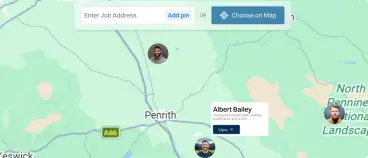 EOD Network UK interactive map search for EOD professionals